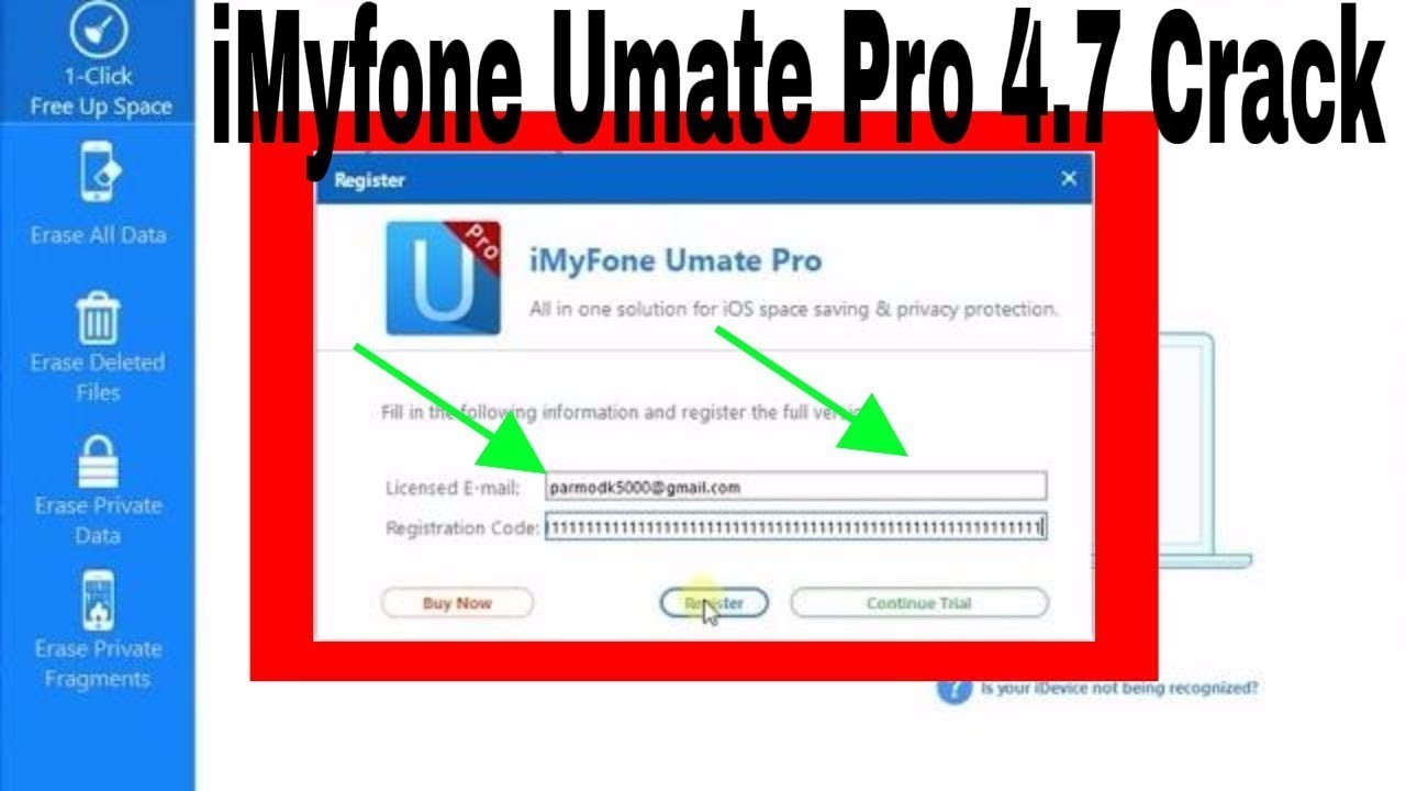 imyfone umate pro full version 4.7.0.6 registration code